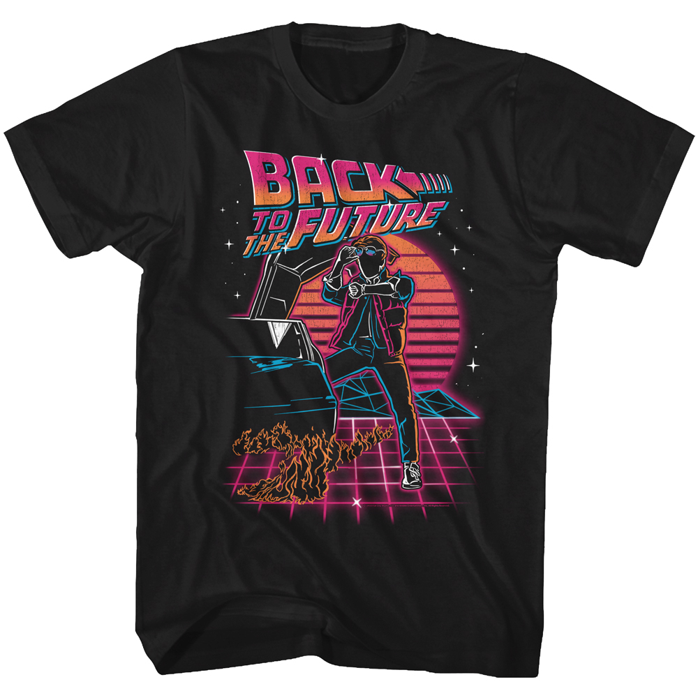 VTMNTS Back To The Future graphic-print T-shirt | Black